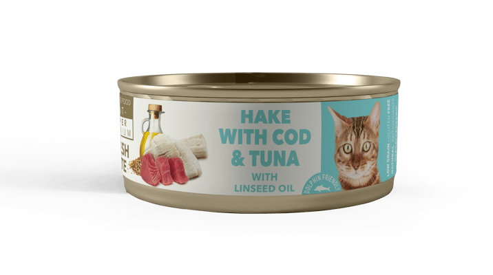 LATA AMITY STERILIZED CAT HAKE COD & TUNA 80 GR